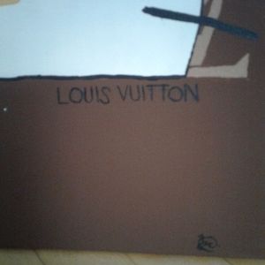 Hello kitty and Louis Vinton canvas painting